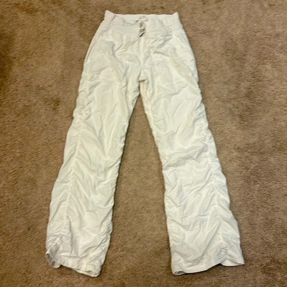 Lululemon white lined studio pants